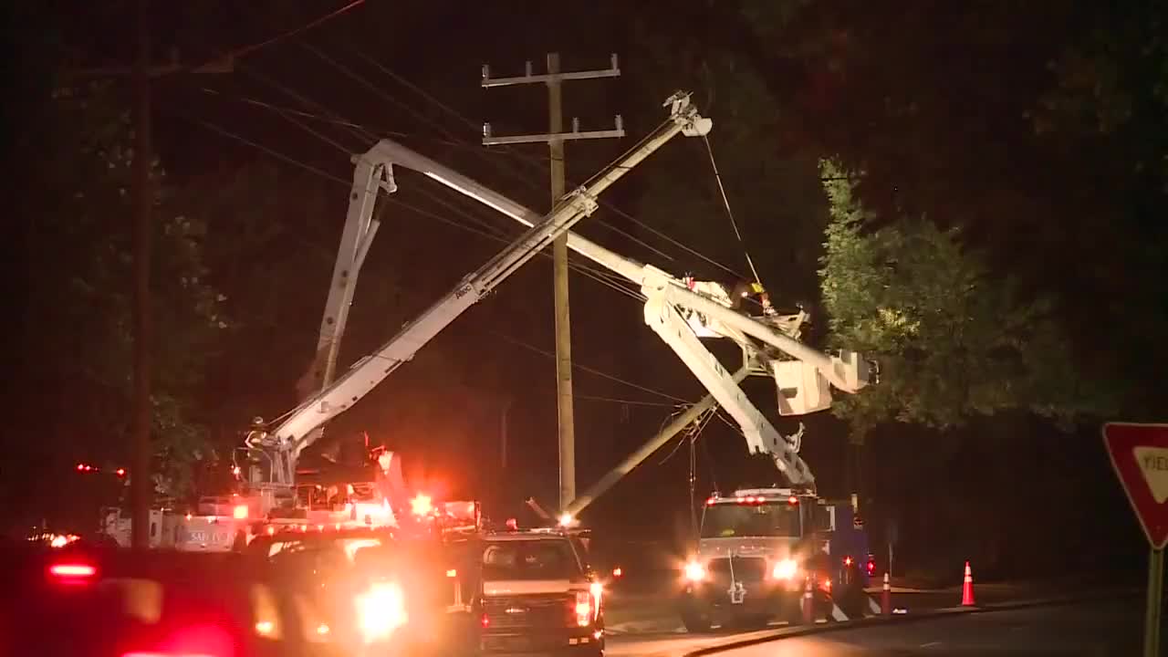 Driver injured when car hits power pole on Wade Avenue in Raleigh ...